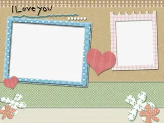 心形装饰边框免抠