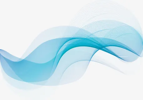 绿色科技线条花纹免抠