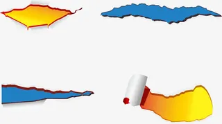 撕开的纸矢量免抠