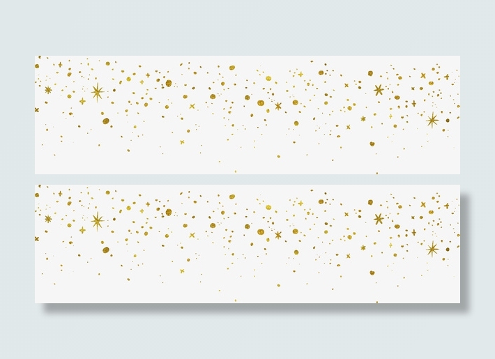 金色闪闪星星装饰免抠