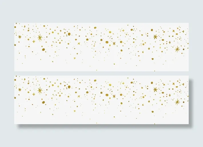 金色闪闪星星装饰免抠