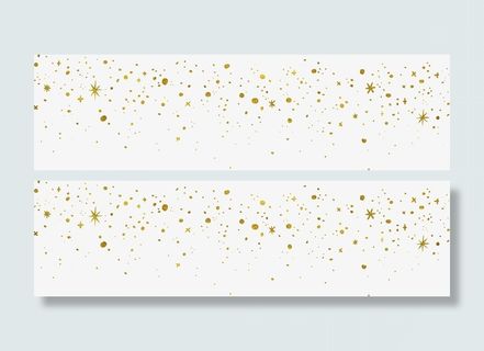 金色闪闪星星装饰免抠