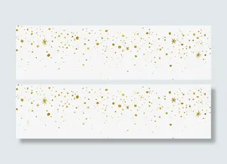 金色闪闪星星装饰免抠