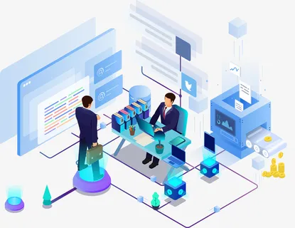 2.5D商务矢量人物场景插画免抠手绘/卡通卡通元素