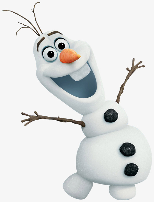 手绘雪人素材免抠