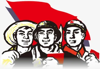 劳动节人物手绘中式传统免抠