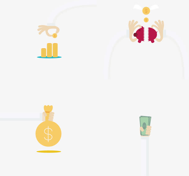 矢量商务金融元素免抠