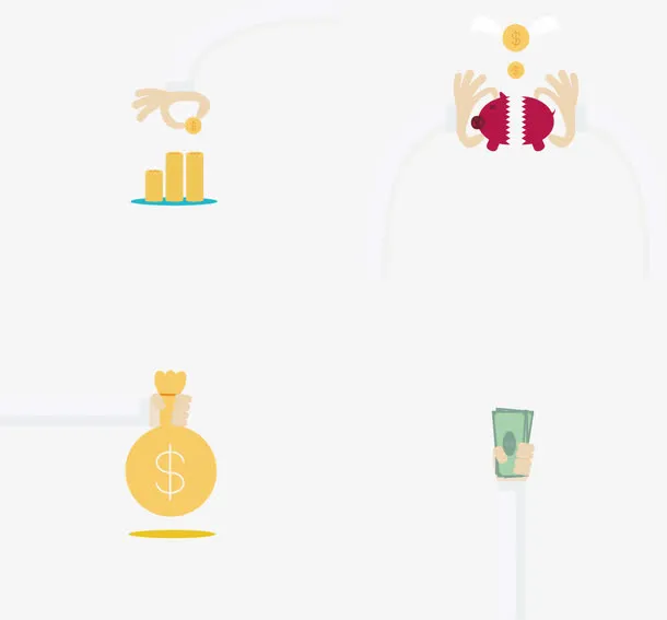 矢量商务金融元素免抠