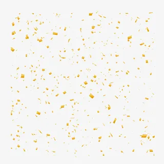 节日庆祝派对礼花金色碎片免抠