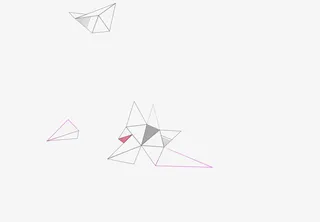 多彩简约几何图形漂浮素材免抠