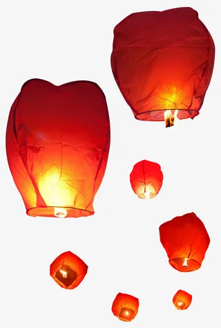 放天灯 孔明灯免抠