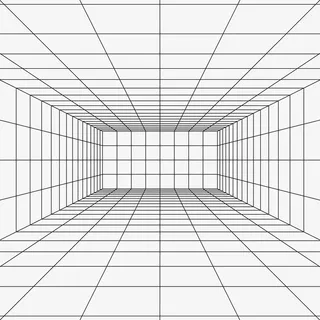 立体空间，透视，图形，网格免抠