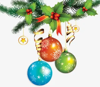 圣诞元旦装饰页面免抠