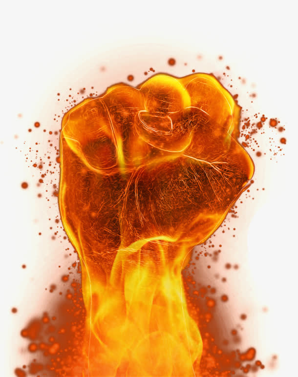 高清火手火焰拳头免抠