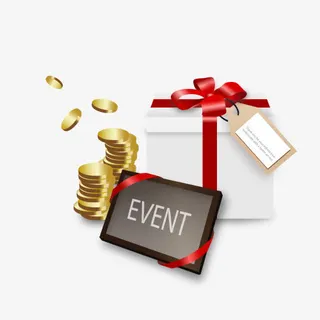 白色现代礼品装饰免抠