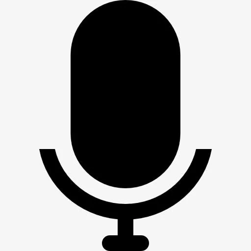 麦克风轮廓的语音接口符号图标免抠