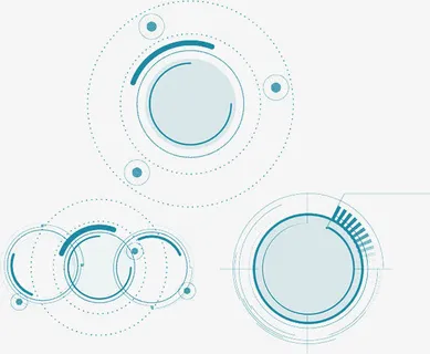 蓝色科技设计圆圈素材免抠 蓝色科技设计圆圈素材免抠