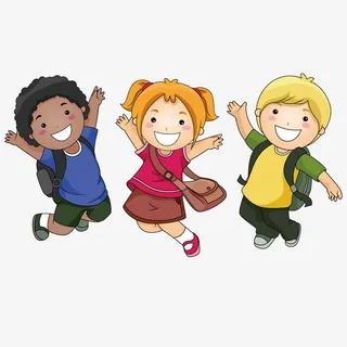 开学啦，开学主题素材免抠手绘/卡通卡通元素