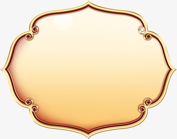 古典标语边框素材免抠