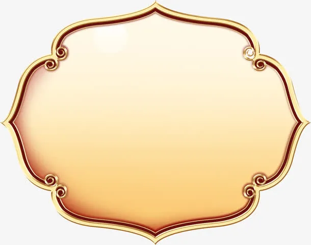 古典标语边框素材免抠