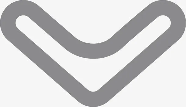 灰色指示下方方向箭头免抠