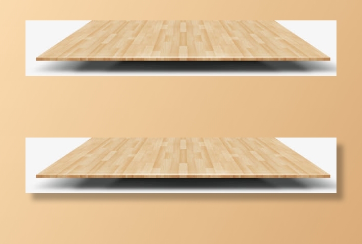 质感木头木板地板效果免抠标签元素