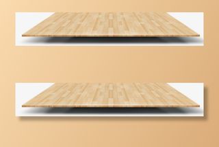 质感木头木板地板效果免抠标签元素