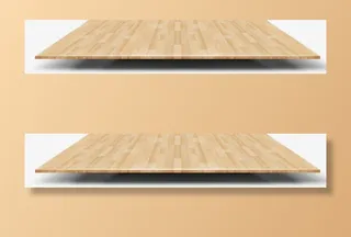 质感木头木板地板效果免抠标签元素