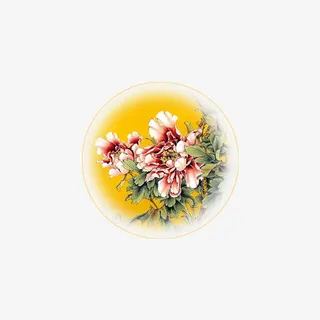 花好月圆   花   月亮免抠