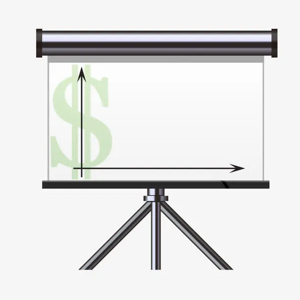 黑色质感投影仪屏幕免抠