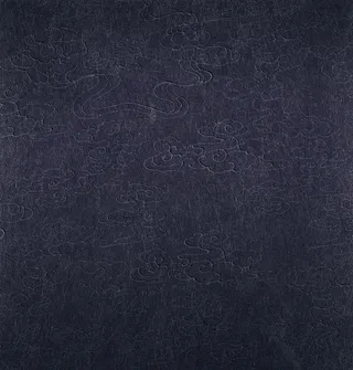 中国风祥云纹路黑色背景素材高清