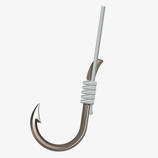 矢量钓具鱼钩免抠