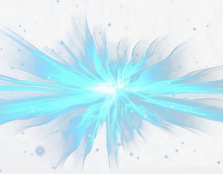 蓝色发散的光效PNG免抠
