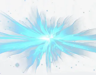 蓝色发散的光效PNG免抠