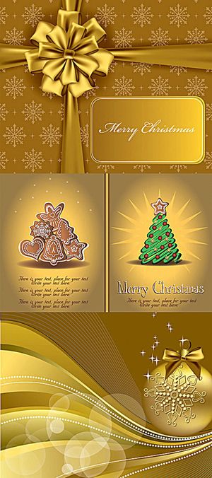 金色圣诞背景纹理图高清