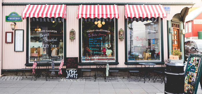 创意街头零售店背景高清
