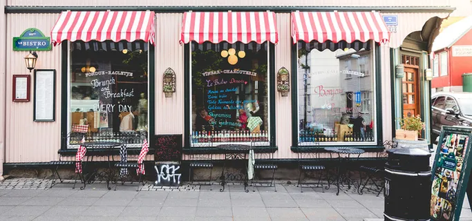 创意街头零售店背景高清