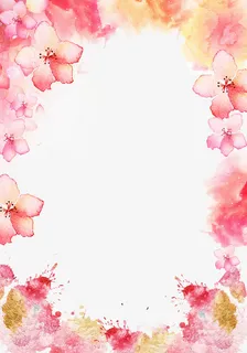 38妇女节手绘花瓣梦幻边框免抠 38妇女节手绘花瓣梦幻边框免抠