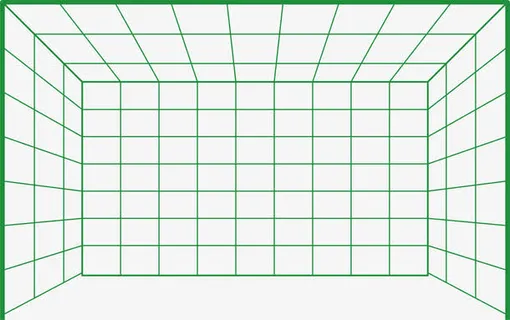 手绘足球球门门网图标矢量素材免抠