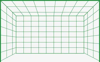 手绘足球球门门网图标矢量素材免抠