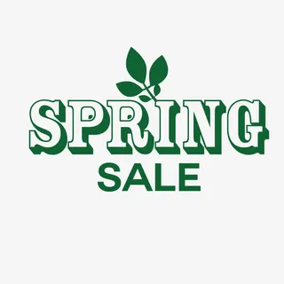 绿色矢量春天艺术字体免抠