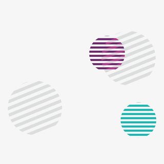 手绘彩色条纹圆圈免抠