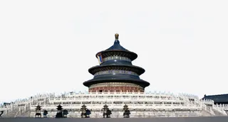 蓝天下的祈年殿免抠