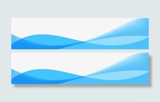 淡蓝色丝带免抠