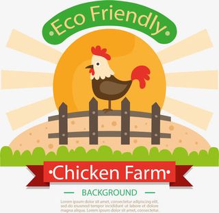 生态养鸡场免抠
