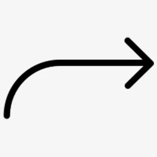 右转三角线性箭头免抠