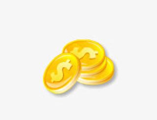 金币免抠标签元素