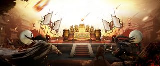 武侠手游争霸海报背景高清