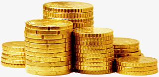 高清摄影金银珠宝金币免抠