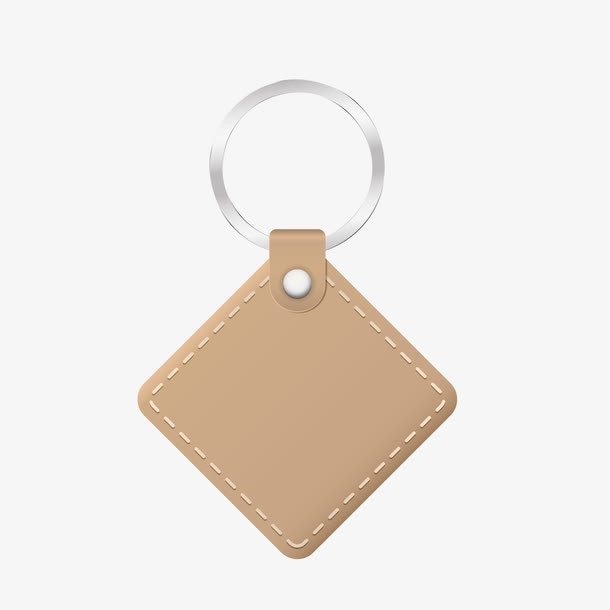 正方形钥匙扣免抠